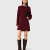 2-in-1 gebreide mini-jurk