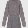 2-in-1 gebreide mini-jurk