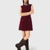 2-in-1 gebreide mini-jurk