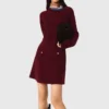 2-in-1 gebreide mini-jurk