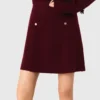 2-in-1 gebreide mini-jurk