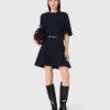 2-in-1 jurk met tweed-effect