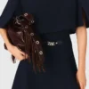 2-in-1 jurk met tweed-effect