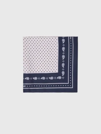 60×60 zijden bandana met print