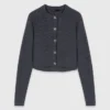 Amour geribd vest met ronde hals