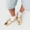 Ballerina’s van metallic leer