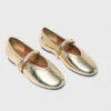 Ballerina’s van metallic leer