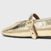 Ballerina’s van metallic leer