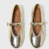 Ballerina’s van metallic leer