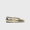 Ballerina’s van metallic leer