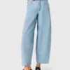 Ballonjeans met textuur