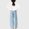 Ballonjeans met textuur