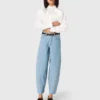 Ballonjeans met textuur