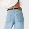 Ballonjeans met textuur