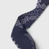 Bedrukte scrunchie met twill