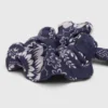 Bedrukte scrunchie met twill