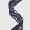 Bedrukte scrunchie met twill