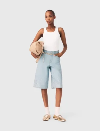 Bermudashort met strass