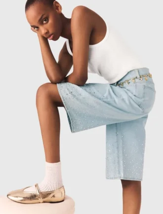 Bermudashort met strass