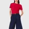 Bermudashort van linnenmix