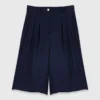 Bermudashort van linnenmix