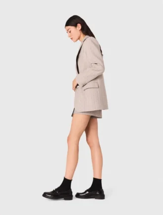 Blazer met strepen van strass