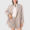 Blazer met strepen van strass