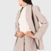 Blazer met strepen van strass