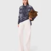 Blouse met bandana-print