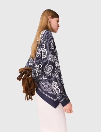 Blouse met bandana-print