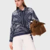 Blouse met bandana-print