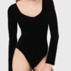 Bodysuit met fluweel en korsetdetails