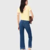 Bootcut-jeans met kralen