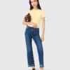 Bootcut-jeans met kralen