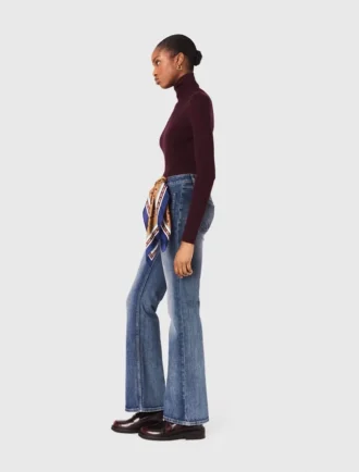 Bootcut-jeans met zakken met rits