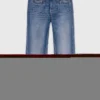 Bootcut-jeans met zakken met rits