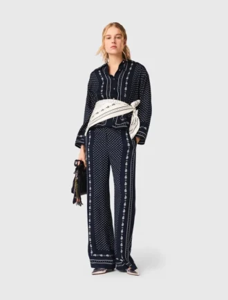 Broek met bandana-print