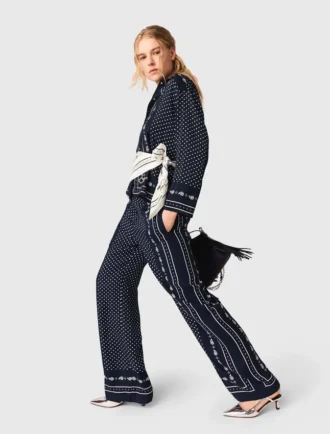 Broek met bandana-print