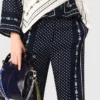 Broek met bandana-print