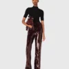 Broek met paillettenborduursel