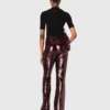 Broek met paillettenborduursel