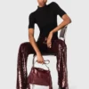 Broek met paillettenborduursel