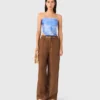 Broek van linnenmix