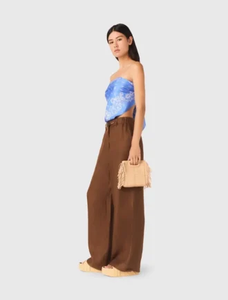 Broek van linnenmix