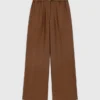 Broek van linnenmix