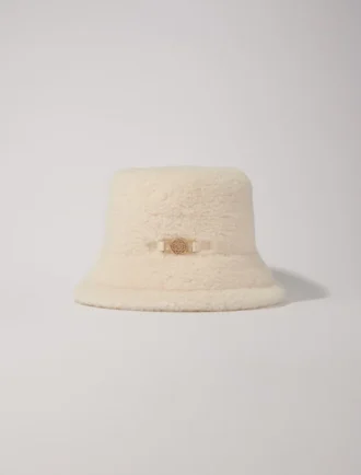 Buckethoed van imitatiebont