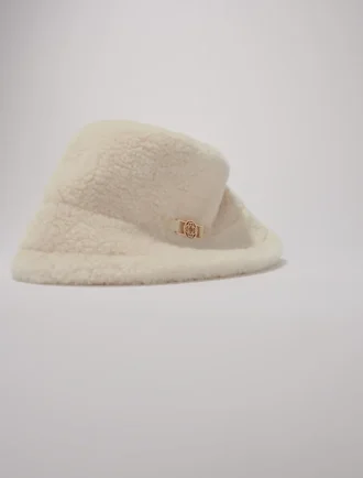 Buckethoed van imitatiebont
