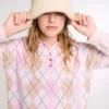 Buckethoed van imitatiebont