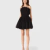 Bustierjurk van tule en organza
