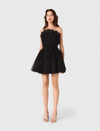 Bustierjurk van tule en organza